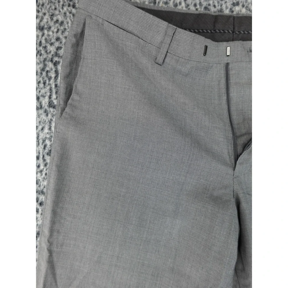 Banana Republic Dress Pants Mens 34x30 Grey Excellent Tollegno Italian Wool Slim